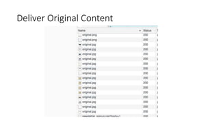 Deliver Original Content
 