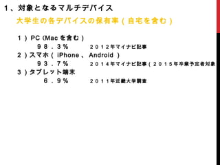 Moodleによるマルチデバイス環境へ向けてのeラーニングシステム構築と運用