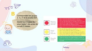 Edi Denver prueba de evaluacion de desarrollo infantil, pediatria evaluaciones EDI ...