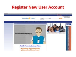 Register New User Account
 