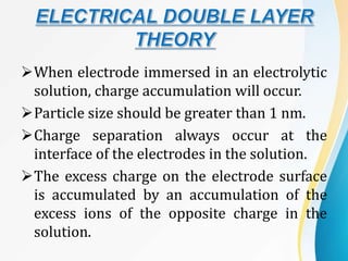 Electrical double layer | PPT