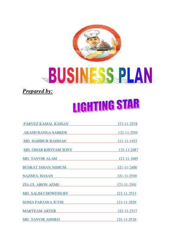 Develop business plan small business