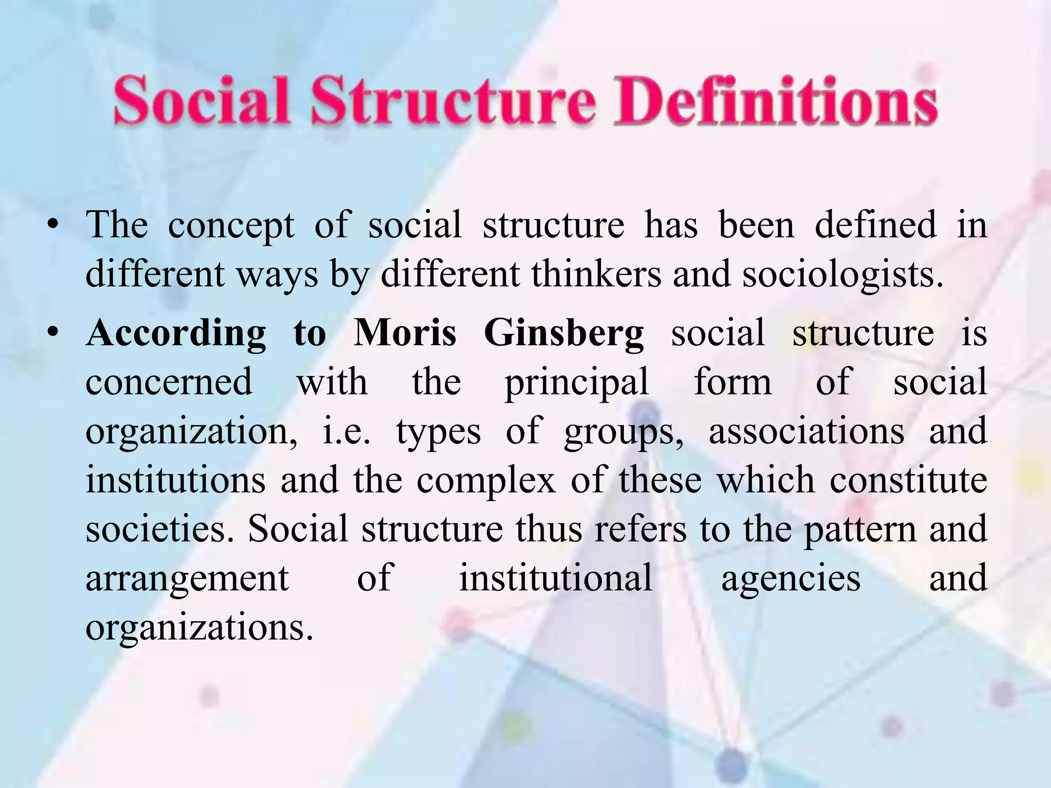 social structure