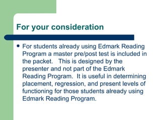 Edmark power point | PPT