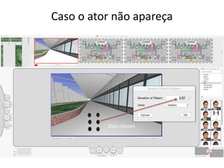 Caso o ator não apareça
Dois cliques
 