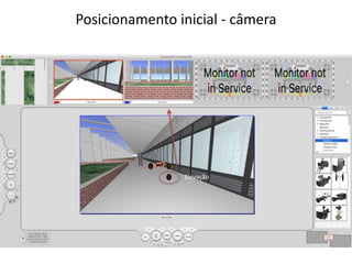 Posicionamento inicial - câmera
Elevação
 