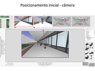Posicionamento inicial - câmera
Giro
 