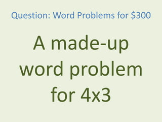 2Nd - 3Rd Grade Math Review Jeopardy