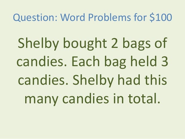 2Nd - 3Rd Grade Math Review Jeopardy