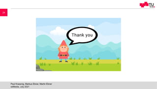 edMedia, July 2021
Paul Krassnig, Markus Ebner, Martin Ebner
24
 