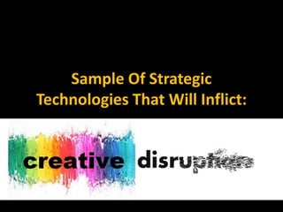 Sample Of Strategic
Technologies That Will Inflict:
 