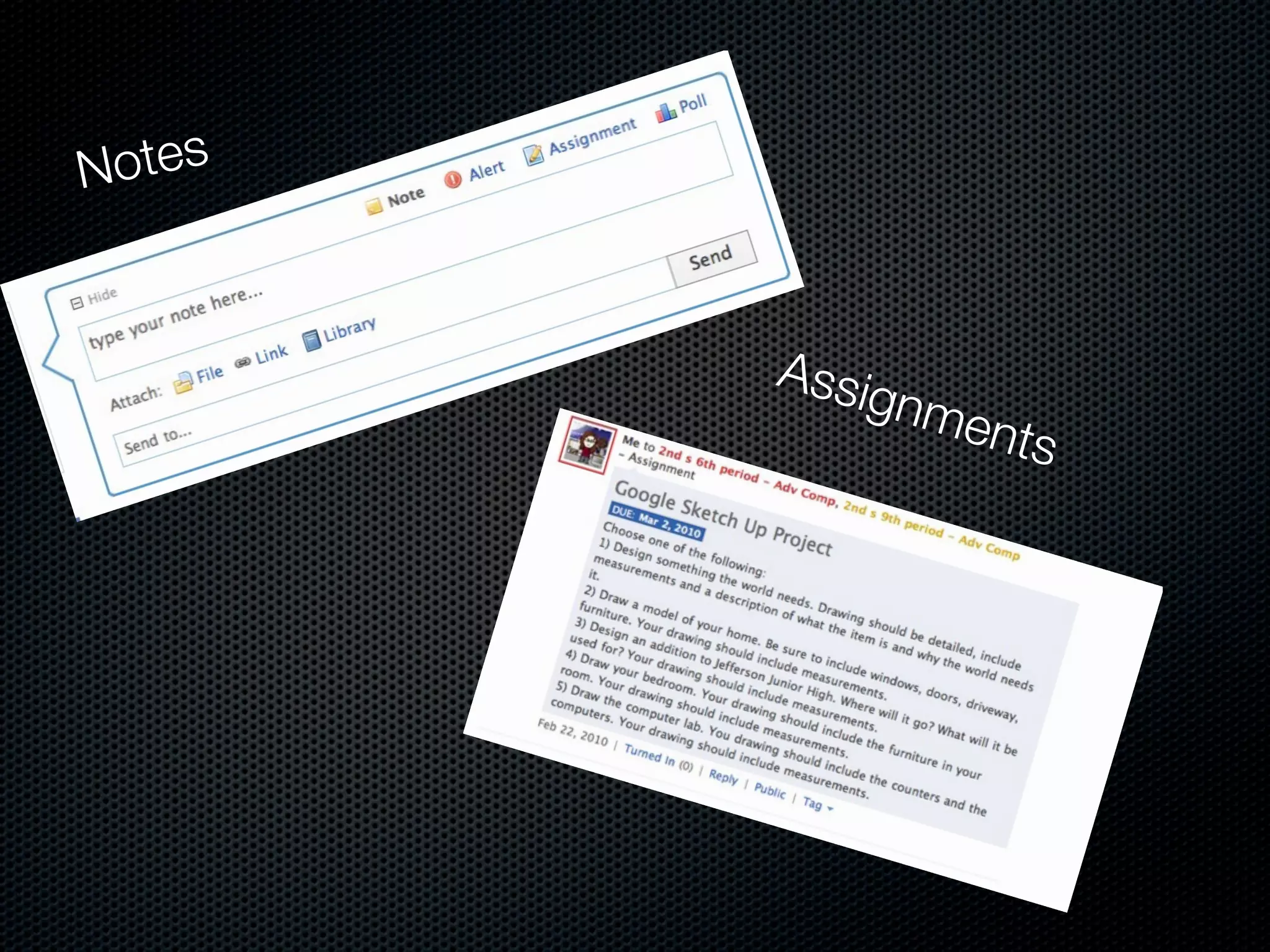 N otes


         Assi
             gnm
                ents
 