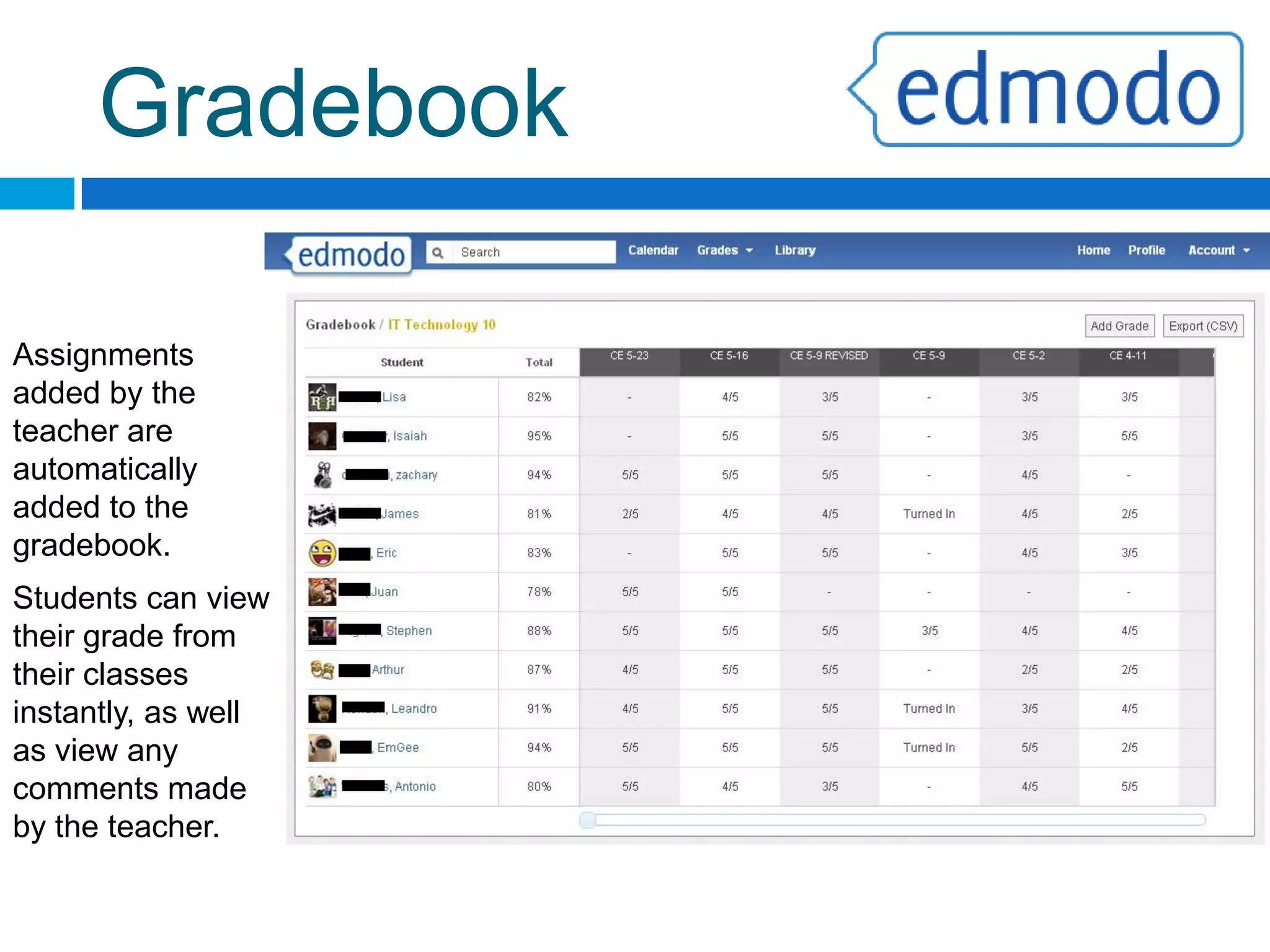 LibraryThe Library is a collection of personal and  shared material stored on the site that the members can access later.Any links or files added by the teacher or student are added to the Library.