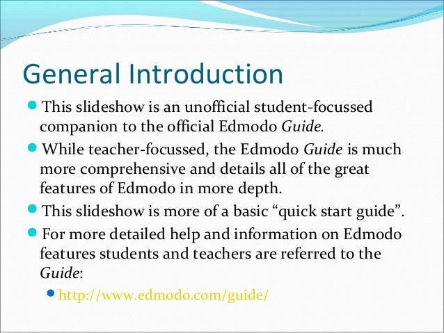 Edmodo Quick Start Guide | edmodo a student quick start guide Edmodo Quick Start Guide | edmodo a student quick start guide