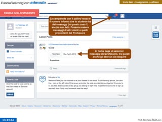 L’insegnante invia un
test all’allievo
CC-BY-SA Prof. Michele Maffucci
Il social learning con edmodo - versione 2
 