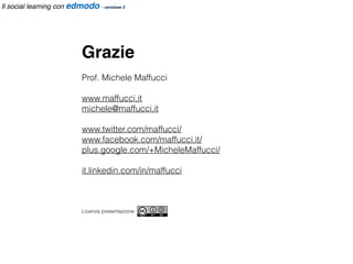 CC-BY-SA Prof. Michele Maffucci
Il social learning con edmodo - versione 2
Impostazioni
uscita
Registrarsi al sito - genitore
 