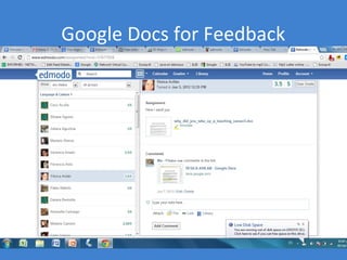 Google Docs for Feedback
 