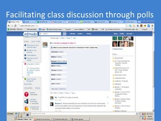 Facilitating class discussion through polls
 