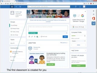 The first classroom is created for you