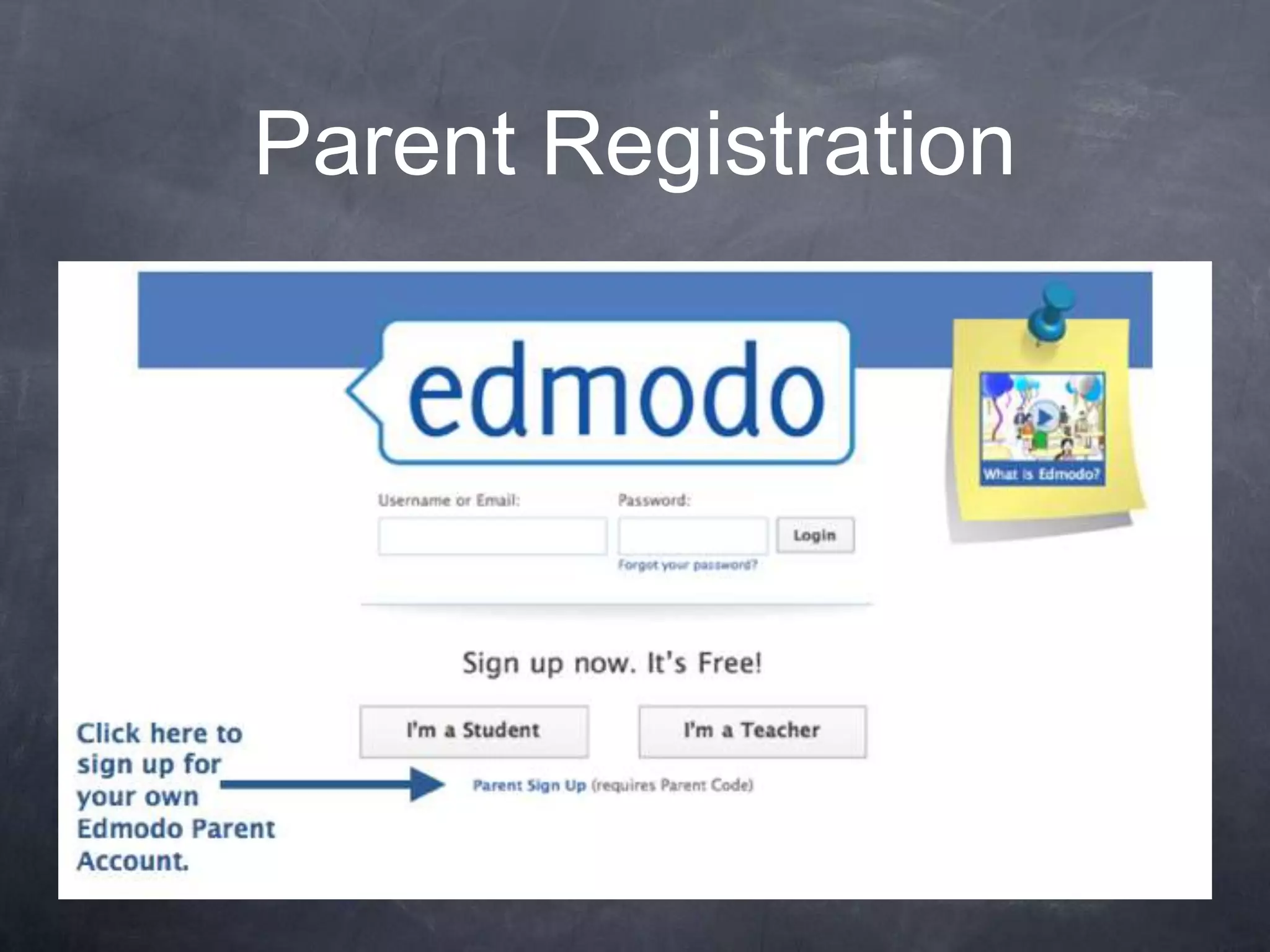 Parent Registration
 
