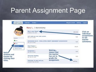 Parent Assignment Page
 