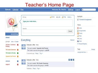 Teacher’s Home Page 