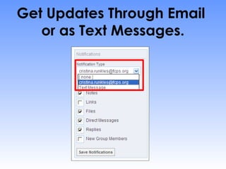 Get Updates Through Email
   or as Text Messages.
 
