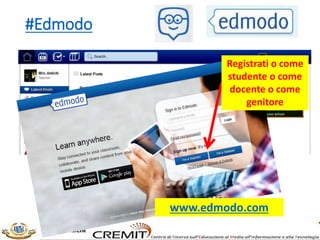 #Edmodo
Registrati o come
studente o come
docente o come
genitore
www.edmodo.com
 