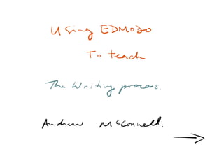 Edmodo writing process