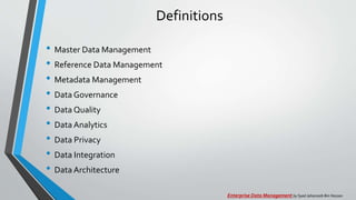 Enterprise Data Management | PPTX