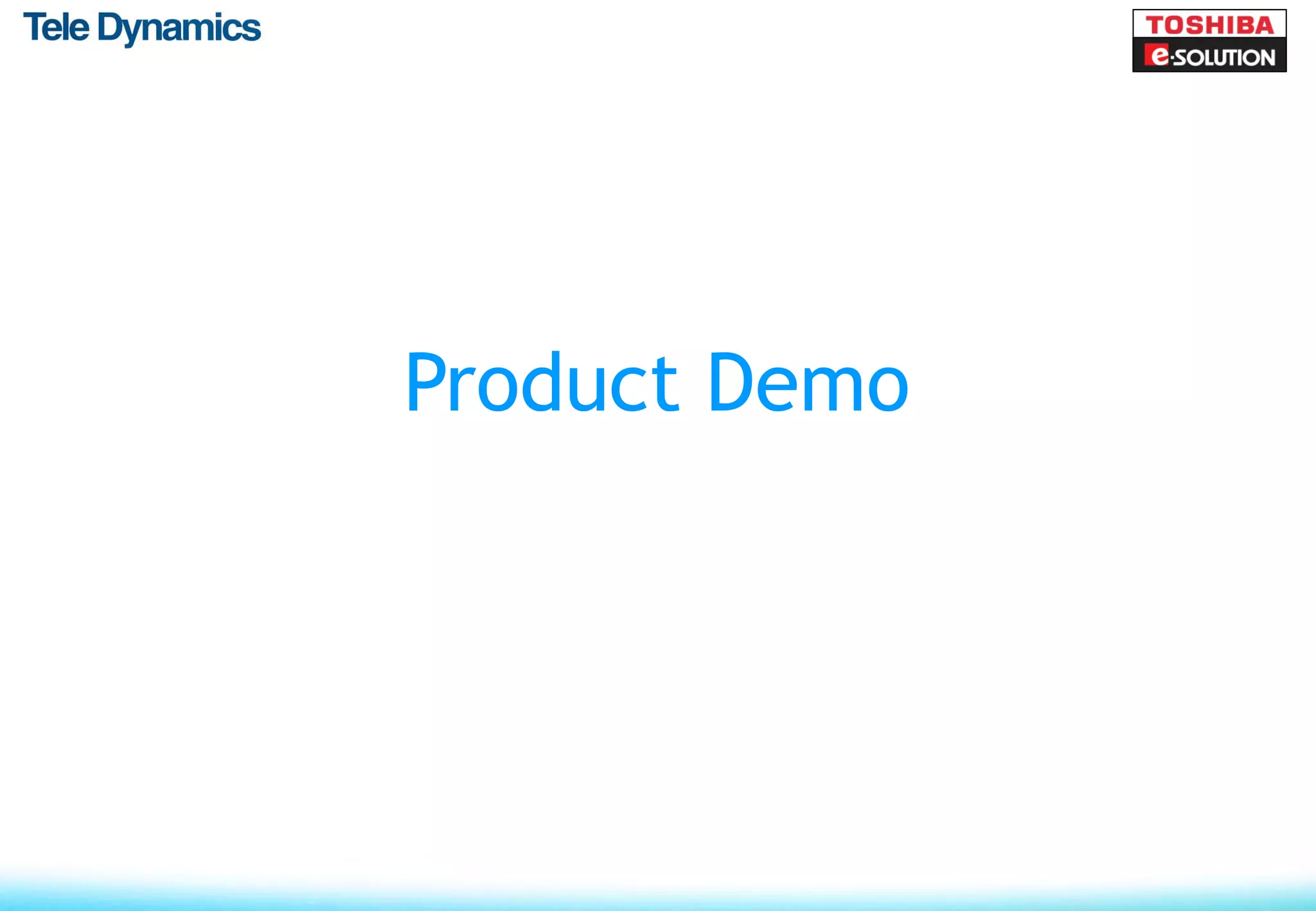 Product Demo
 