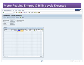 Meter Reading Entered & Billing cycle Executed
 