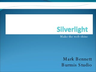 Make the web shine Mark Bennett Burmis Studio 