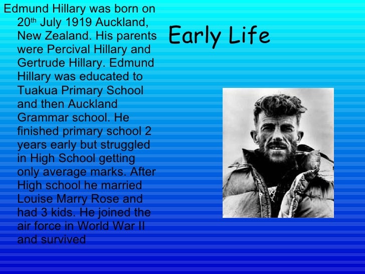 Edmund Hillary Facts For Kids Edmund Hillary Facts For Kids