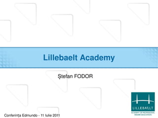 Lillebaelt Academy ,[object Object],Conferința Edmundo - 11 Iulie 2011 