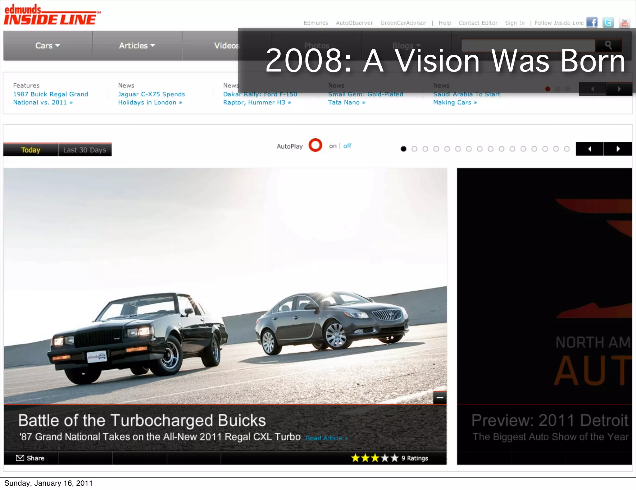 2008: A Vision Was Born




Sunday, January 16, 2011
 