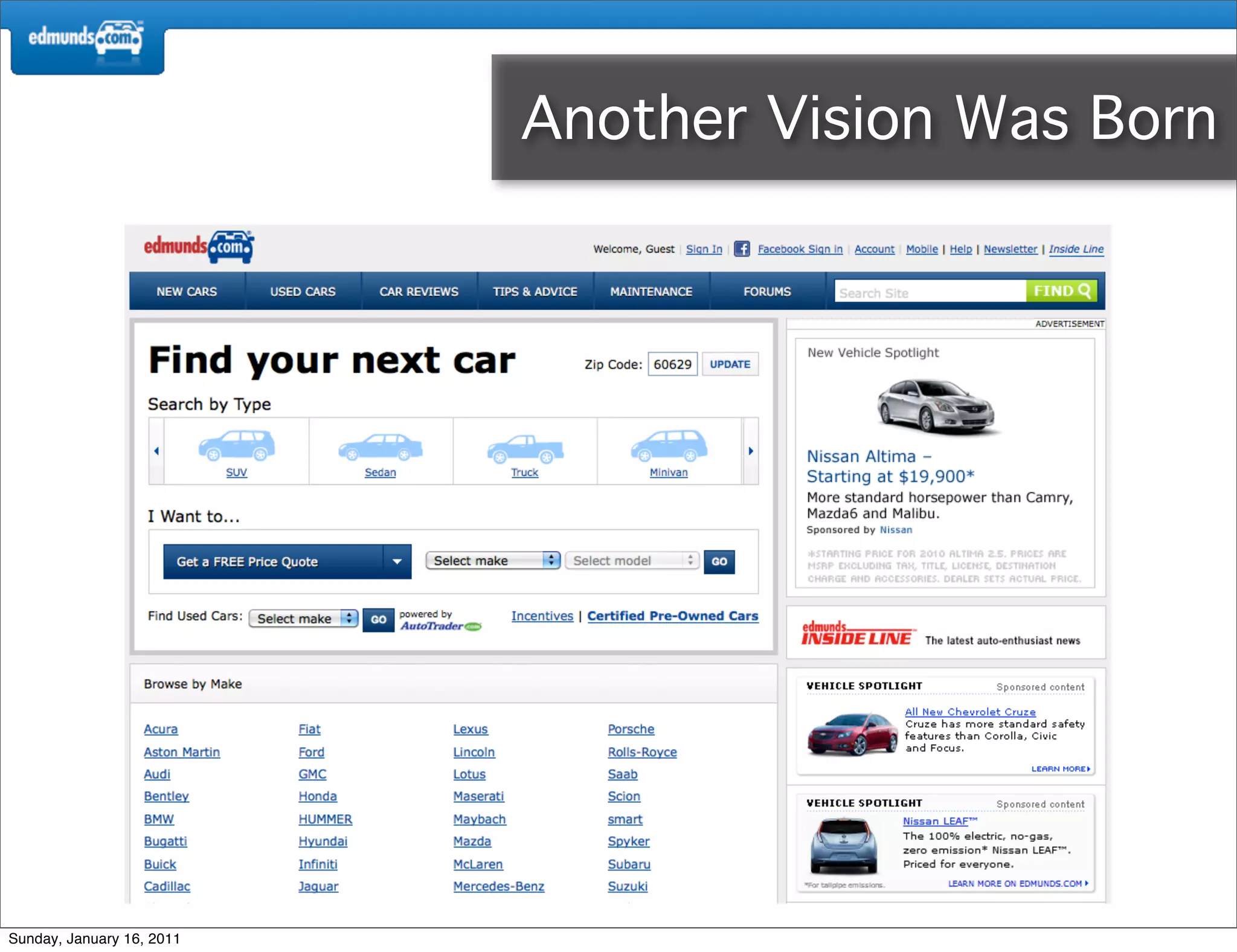 Another Vision Was Born




Sunday, January 16, 2011
 