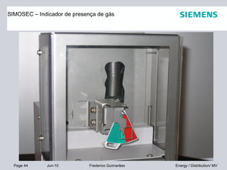 Page 44 Jun-10 Energy / Distribution/ MVFrederico Guimarães
SIMOSEC – Indicador de presença de gás
 