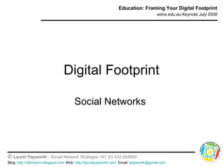 Digital Footprint Social Networks  