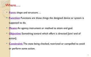 Engineering Design and design thinking Introduction | PPTX