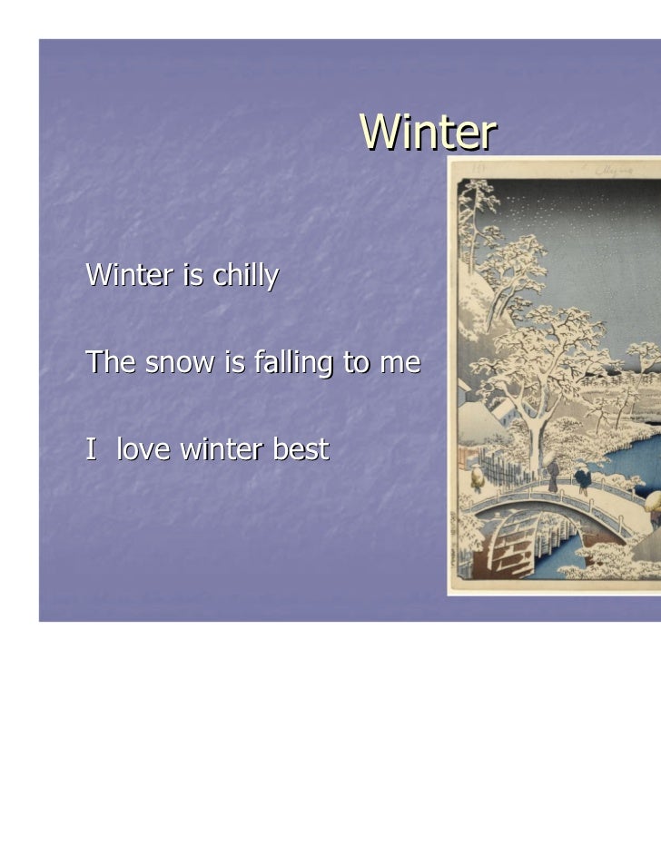 Haiku Of 4 Season