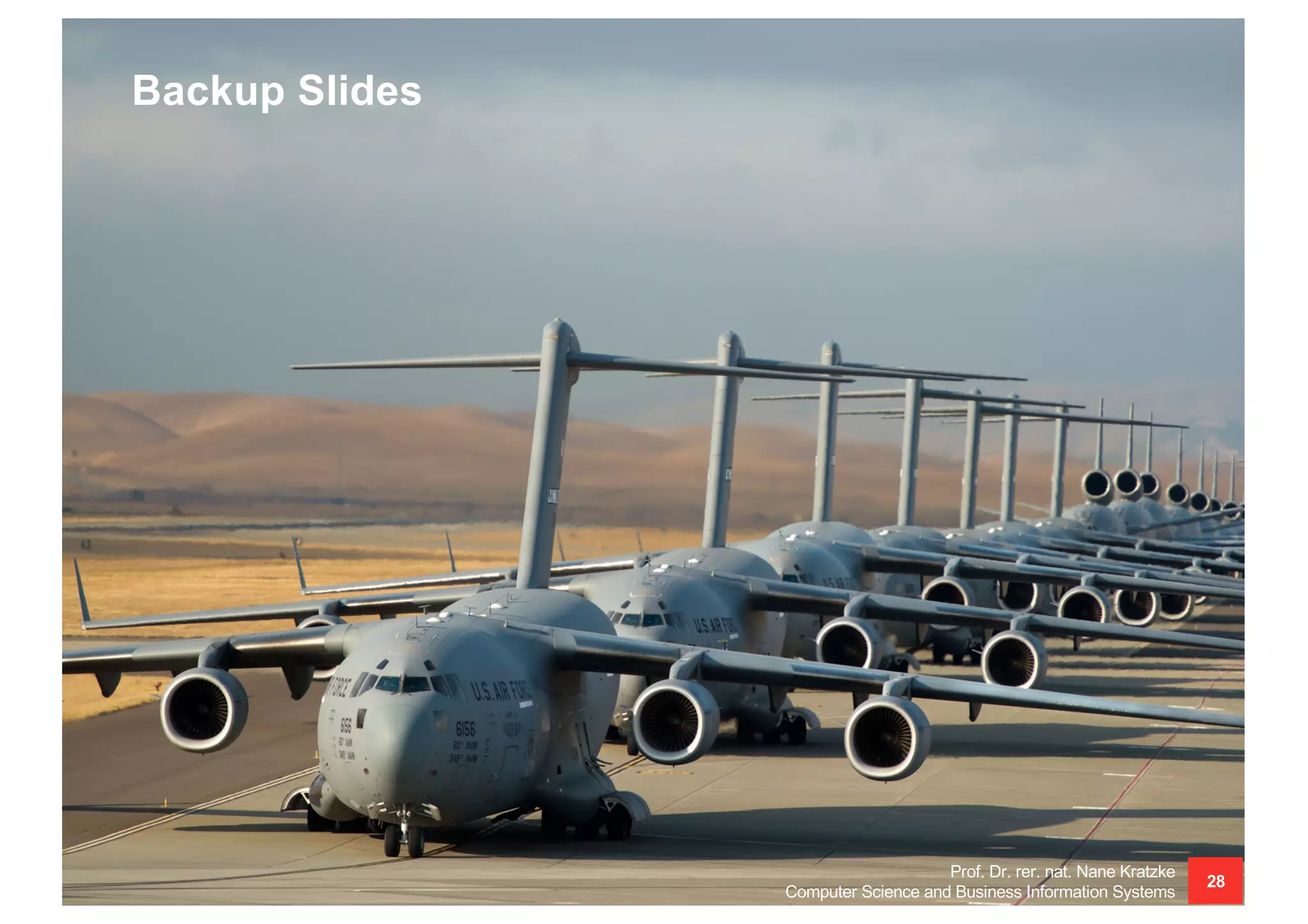 Backup Slides
Prof. Dr. rer. nat. Nane Kratzke
Computer Science and Business Information Systems
28
 