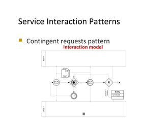 MODELS 2009
Service Interaction Patterns
 Contingent requests pattern
 