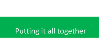 Putting it all together
 