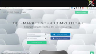 #tcs2017 facebook.com/RolandFrasierPage
 