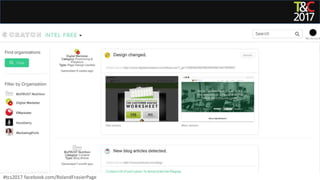 #tcs2017 facebook.com/RolandFrasierPage
 