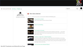 #tcs2017 facebook.com/RolandFrasierPage
 