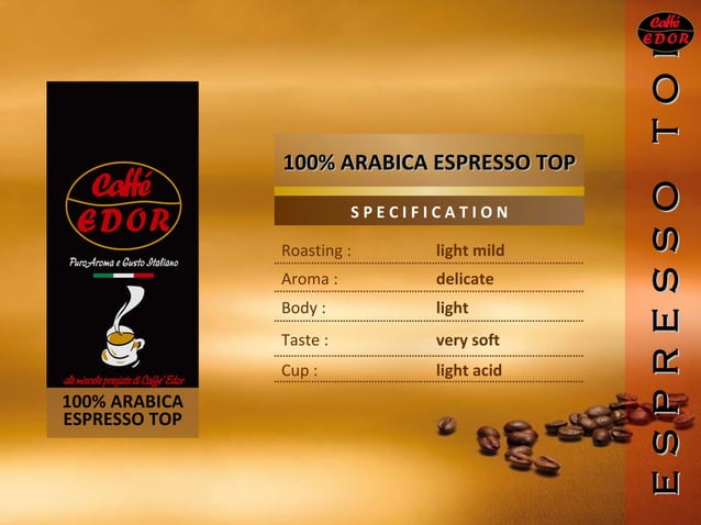 Edor Caffe Catalogue 2012 | PPT