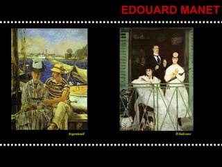 EDOUARD MANET Argenteuil Il balcone 