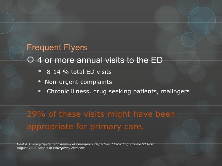 ed overcrowding emergency room frequent flyers